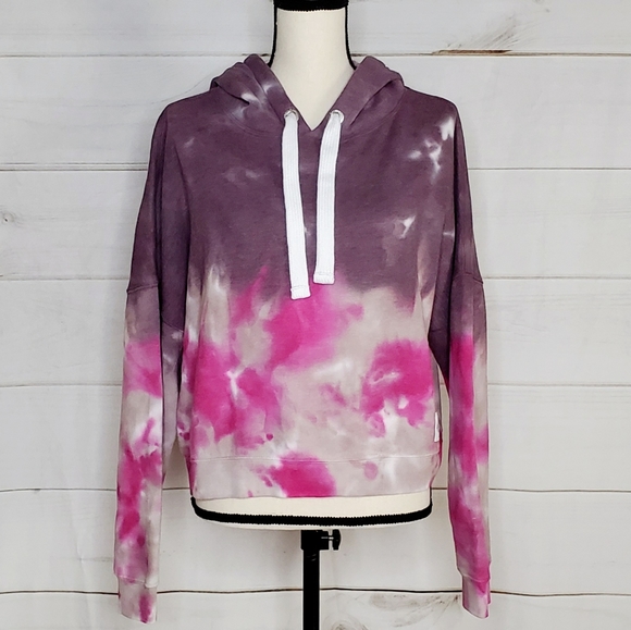 Calvin Klein Tops - NWT Calvin Klein Tie Dye Crop Pull Over Hoodie Top